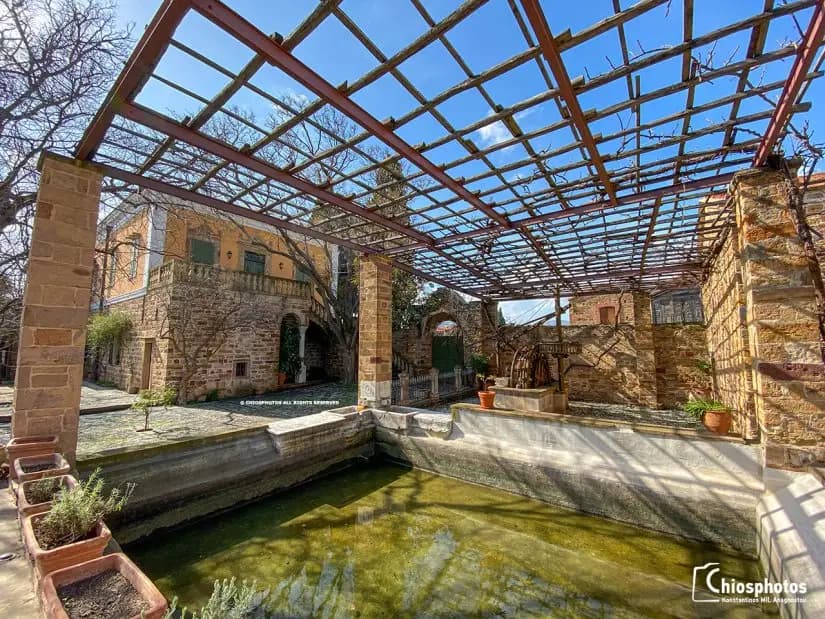 Antouaniko mansion in Kambos Chios with historic architecture