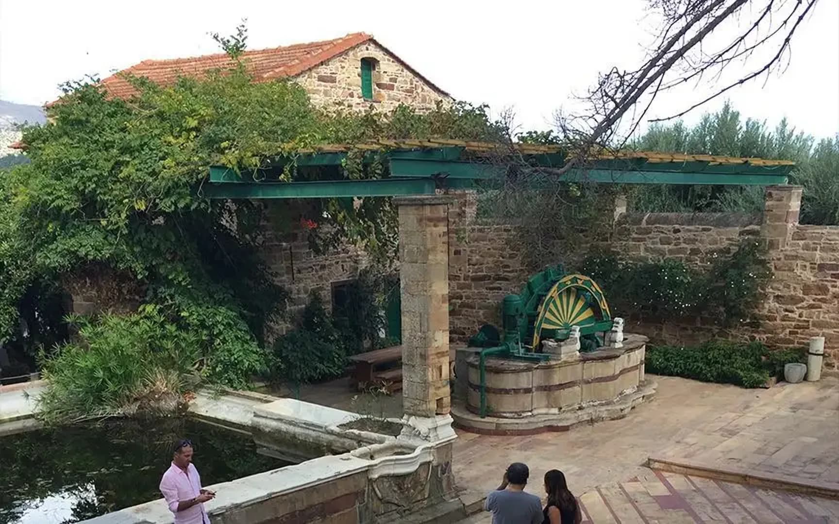 Stone mansion and traditional architecture in Kambos Chios