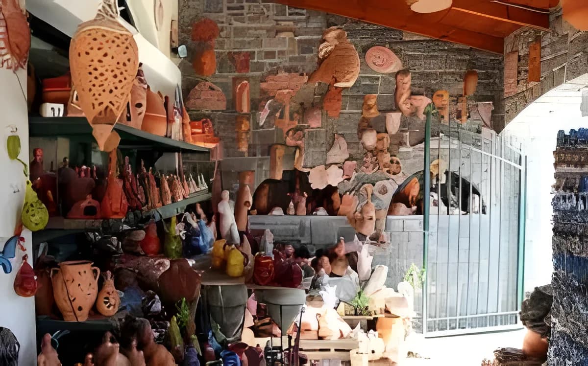 Armolia village in Chios known for pottery craftsmanship